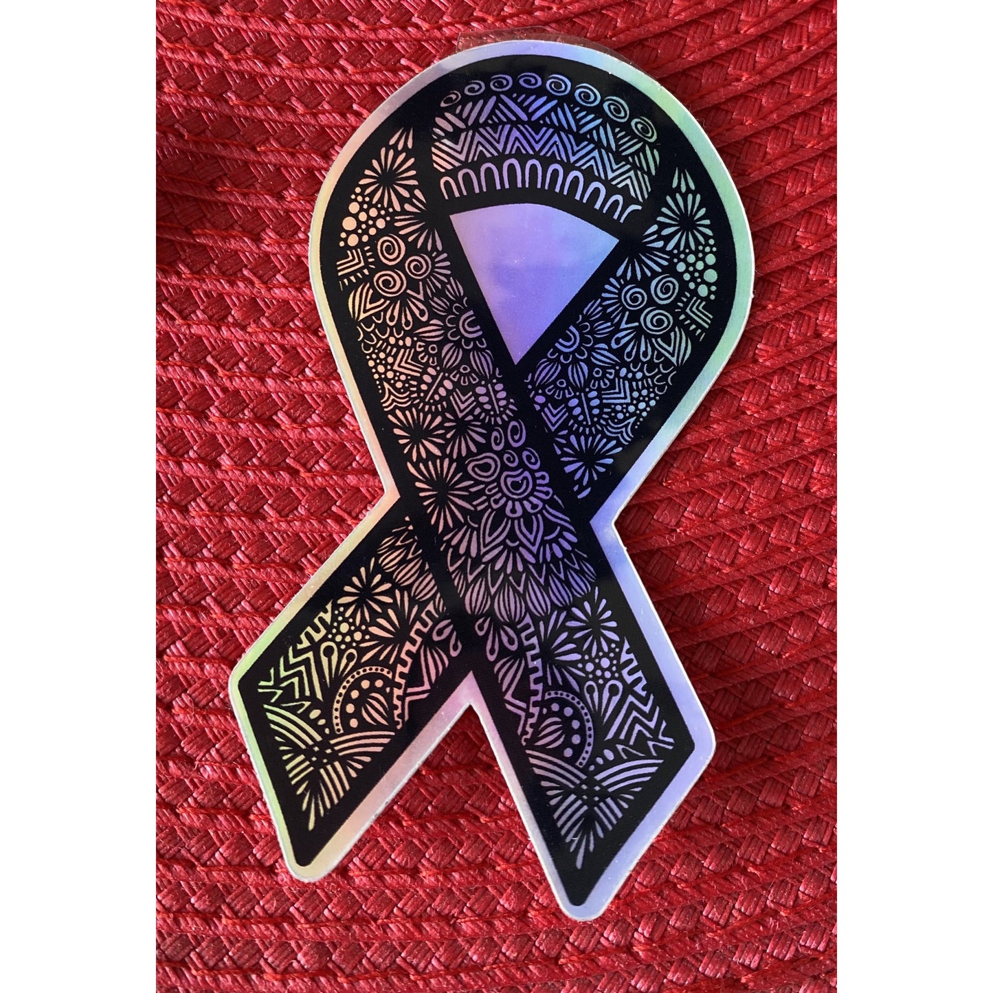 Cancer Ribbon Sticker - BFF Here