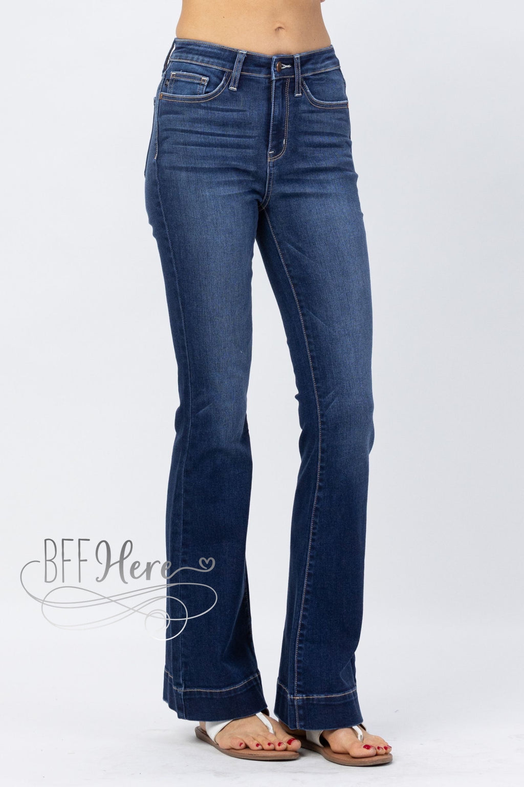 PREORDER: Melanie Mid Rise Flare Jeans by Judy Blue - BFF Here