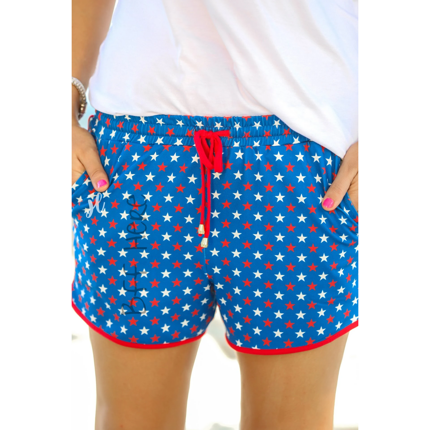 Star Spangled Everyday Shorts - BFF Here