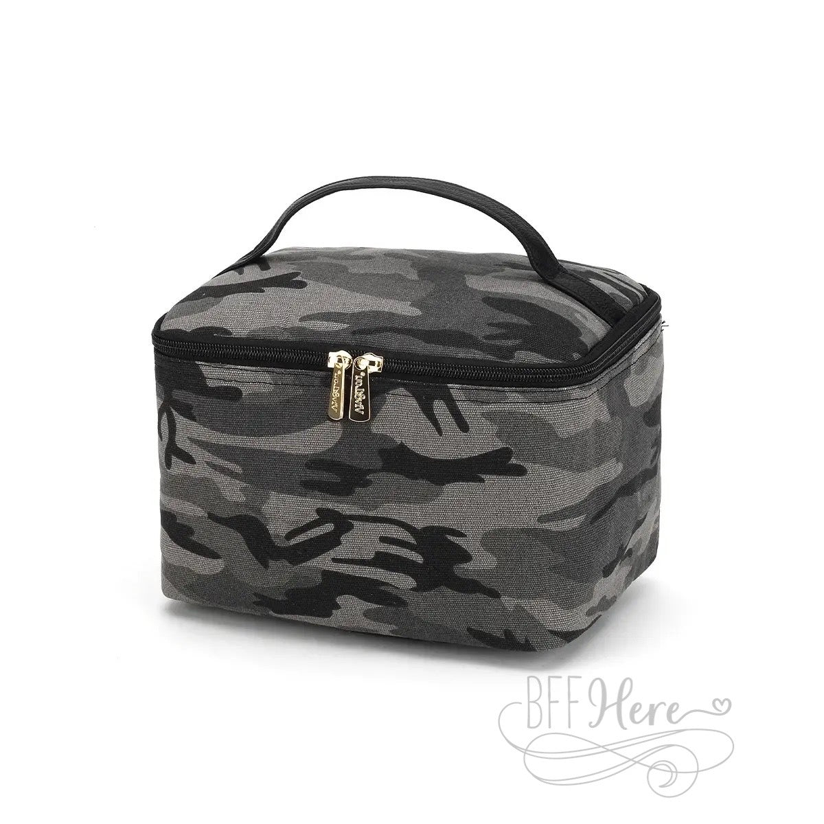 Black Camo Cosmetic Bag - BFF Here