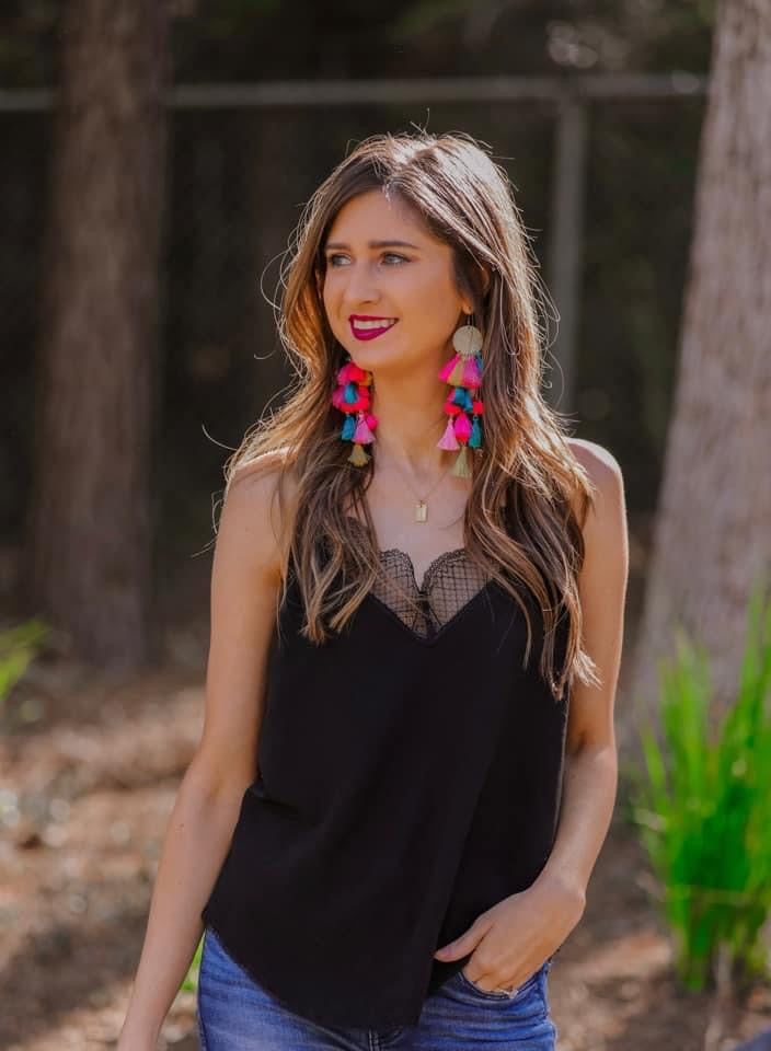 Aria Lace Cami — Black - BFF Here