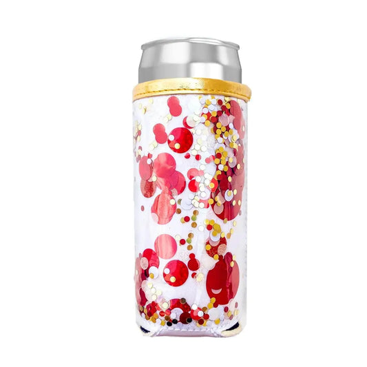 The Spirit Squad Collection — Confetti Skinny Can Cooler - BFF Here