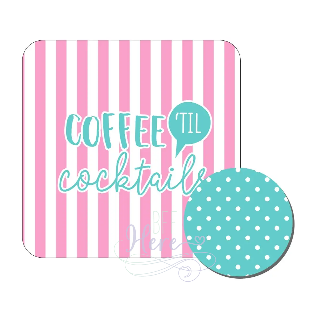 Coffee 'Til Cocktails Desk Set - BFF Here
