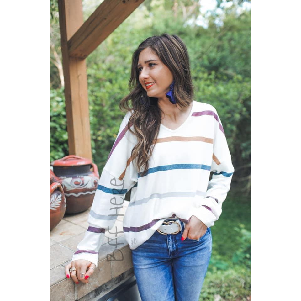 Fall Favorites Striped Top - BFF Here