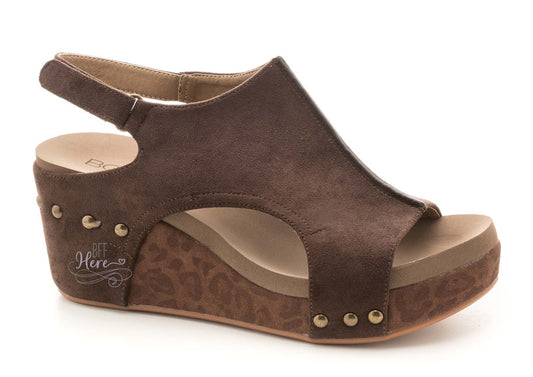 Carley - Chocolate/Leopard by Boutique by Corkys - BFF Here