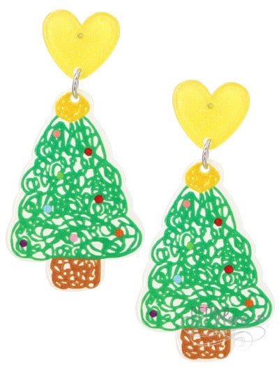 Tree & Heart Earrings - BFF Here