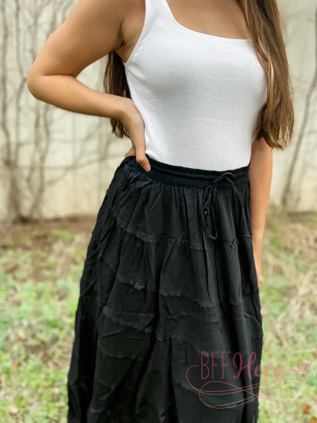 Take Me Away Skirt — Black - BFF Here