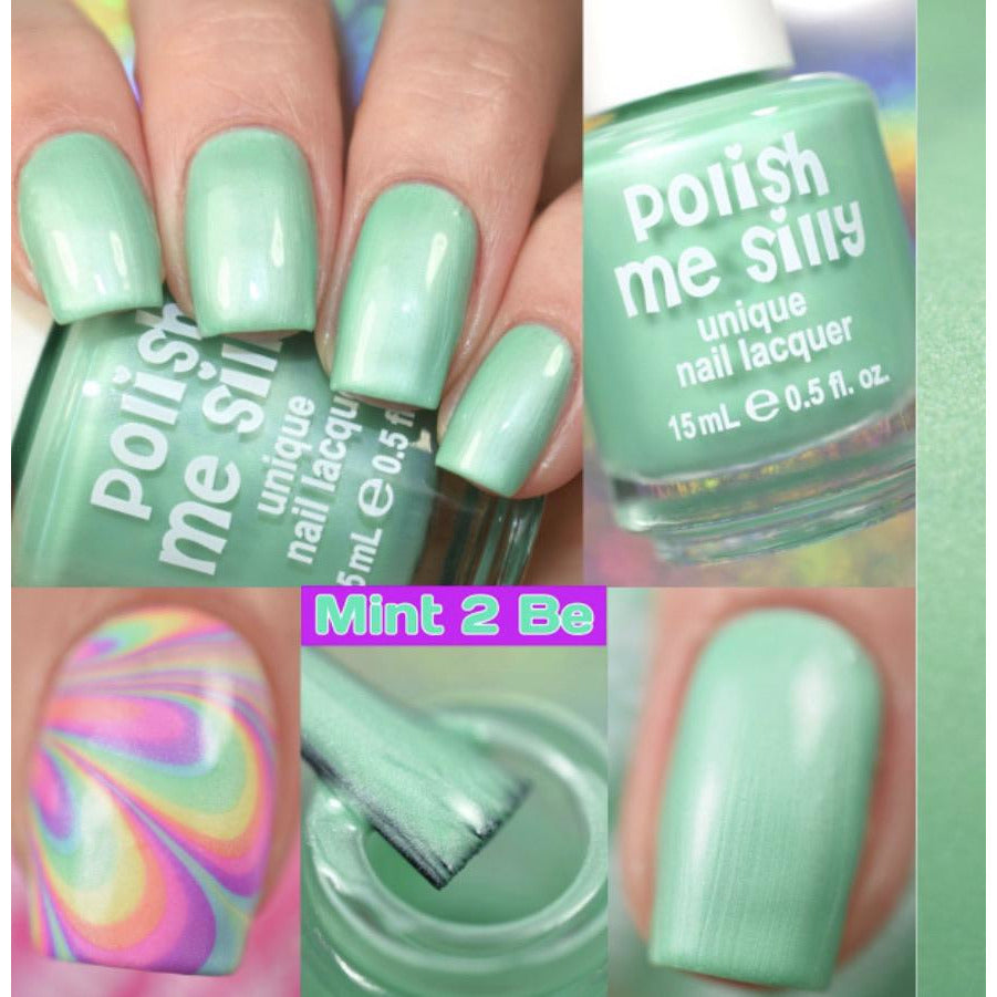 Mint 2 Be -- Bright Lights Mint Polish - BFF Here