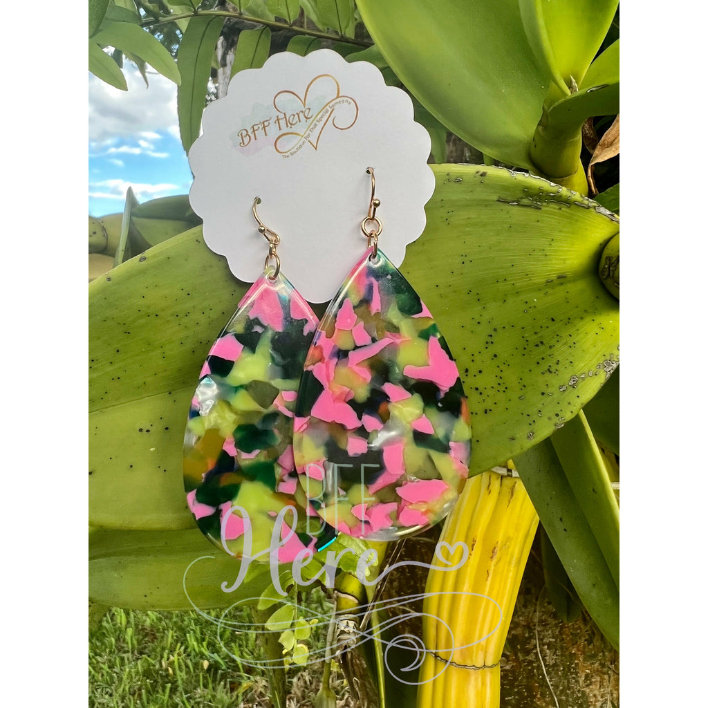 Lilliana Tropical Teardrop Earrings - BFF Here