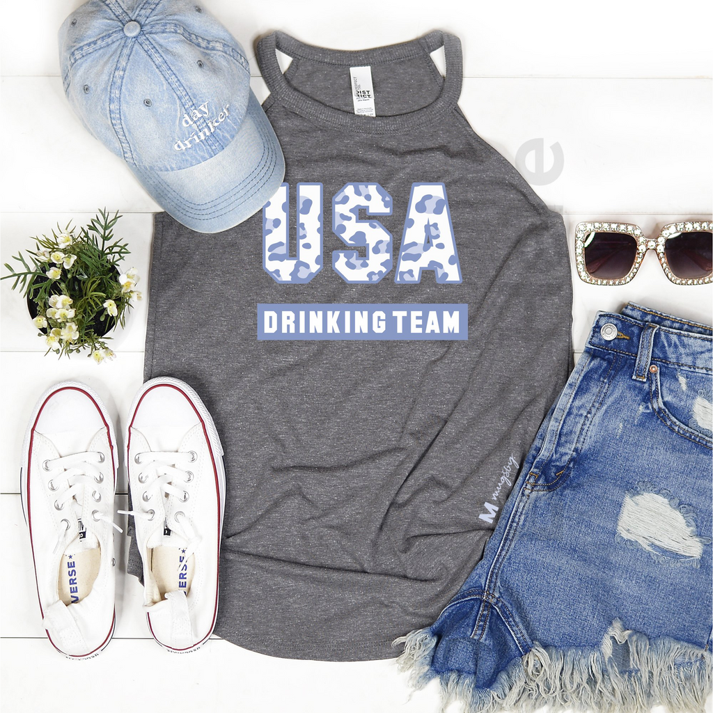 USA Drinking Team Tank - BFF Here