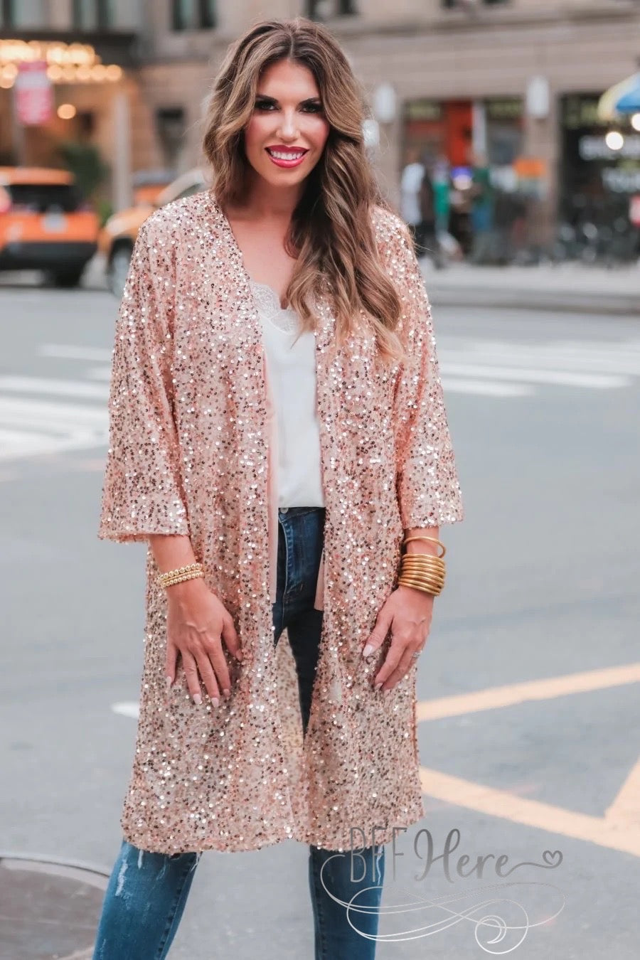 All Ritz Sequin Kimono - BFF Here