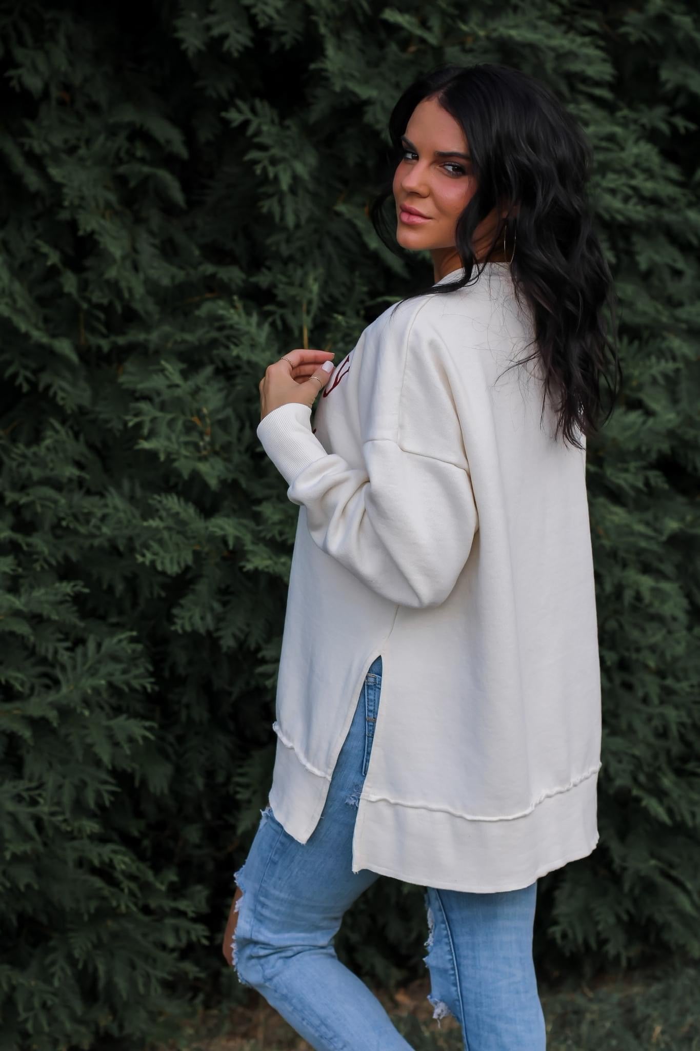Merry & Bright Luxe Sweatshirt - BFF Here