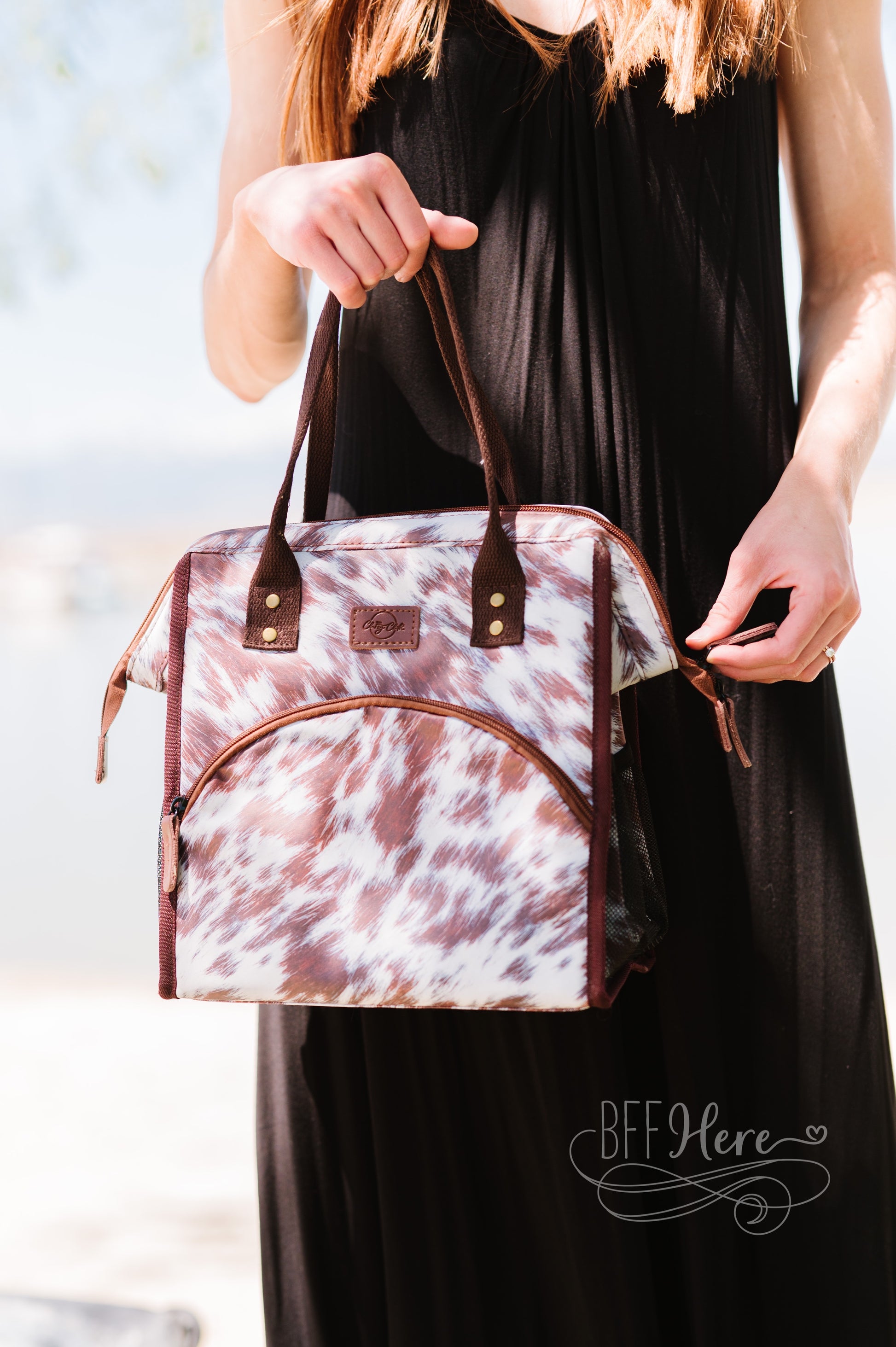 Trendy Cooler Lunchbox / Cow - BFF Here