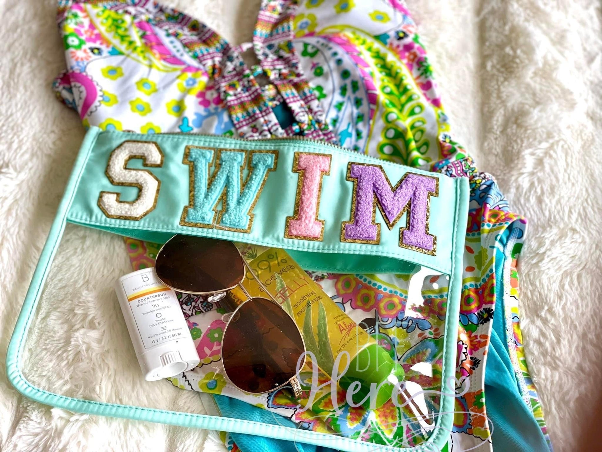 Nylon Clear Bag: Swim - BFF Here