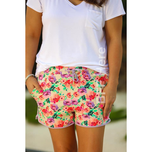 Island Essence Floral  Everyday Shorts - BFF Here