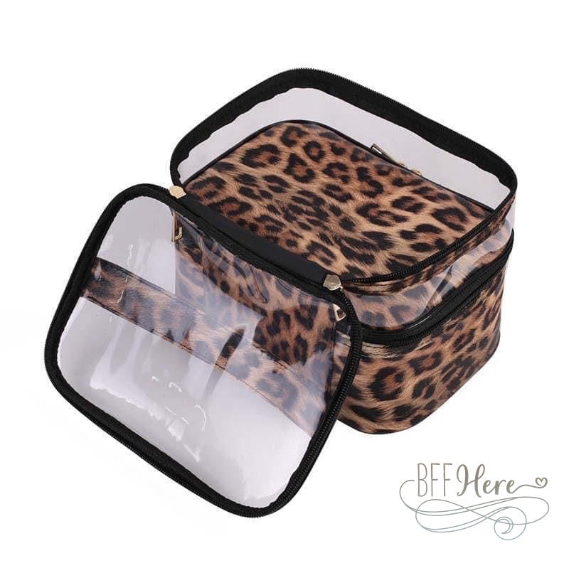 Cosmetic Bag — Leopard - BFF Here