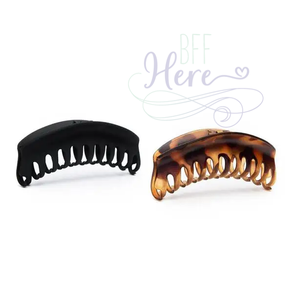 Large Dome Claw Clips 2pc - Recycled Plastic - BFF Here