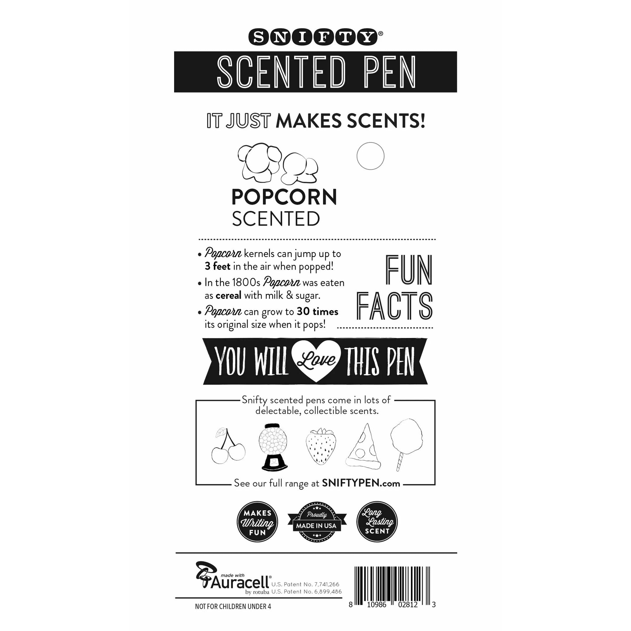 Popcorn Scented Pen by Snifty - BFF Here
