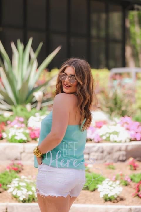 Leah Woven Cami -- Mint - BFF Here