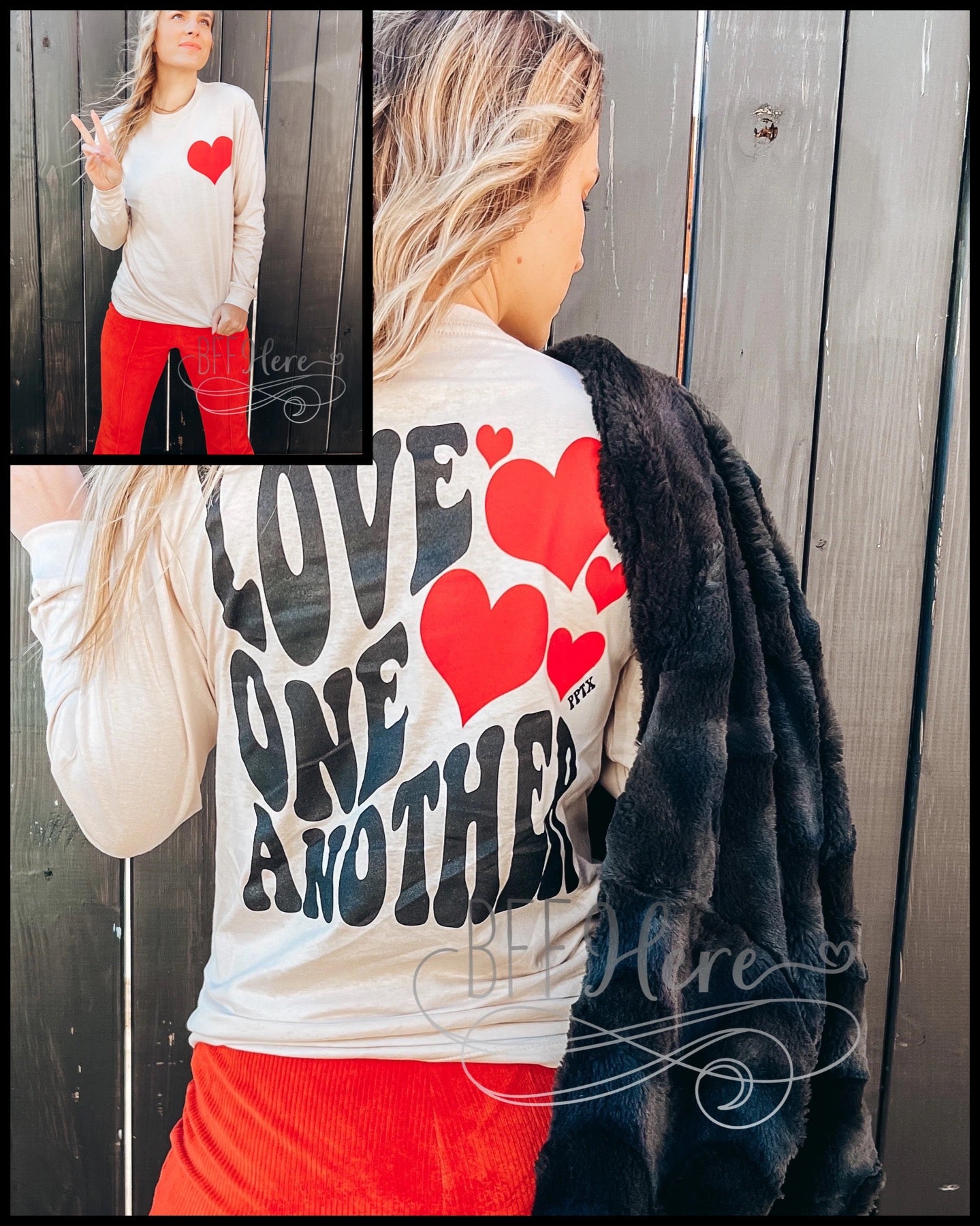 Love One Another Longsleeve Shirt - BFF Here