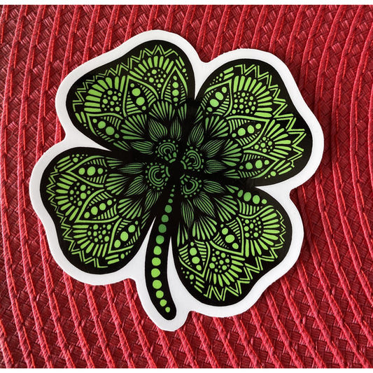 Four Leaf Clover Sticker - BFF Here