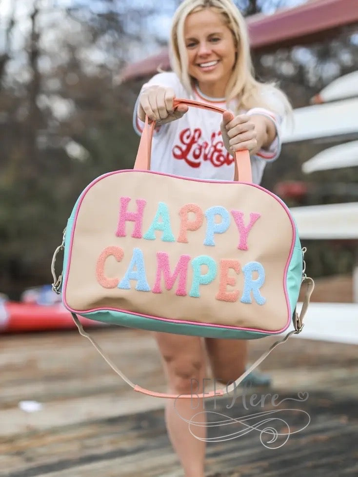 PREORDER— Duffle Bag  - Happy Camper - BFF Here