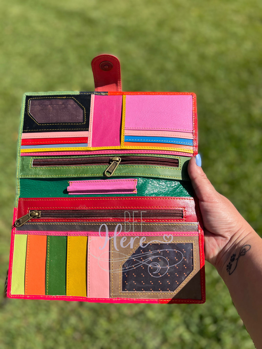 Nash Leather and Hair on Hide Wallet - Choice of Color - BFF Here