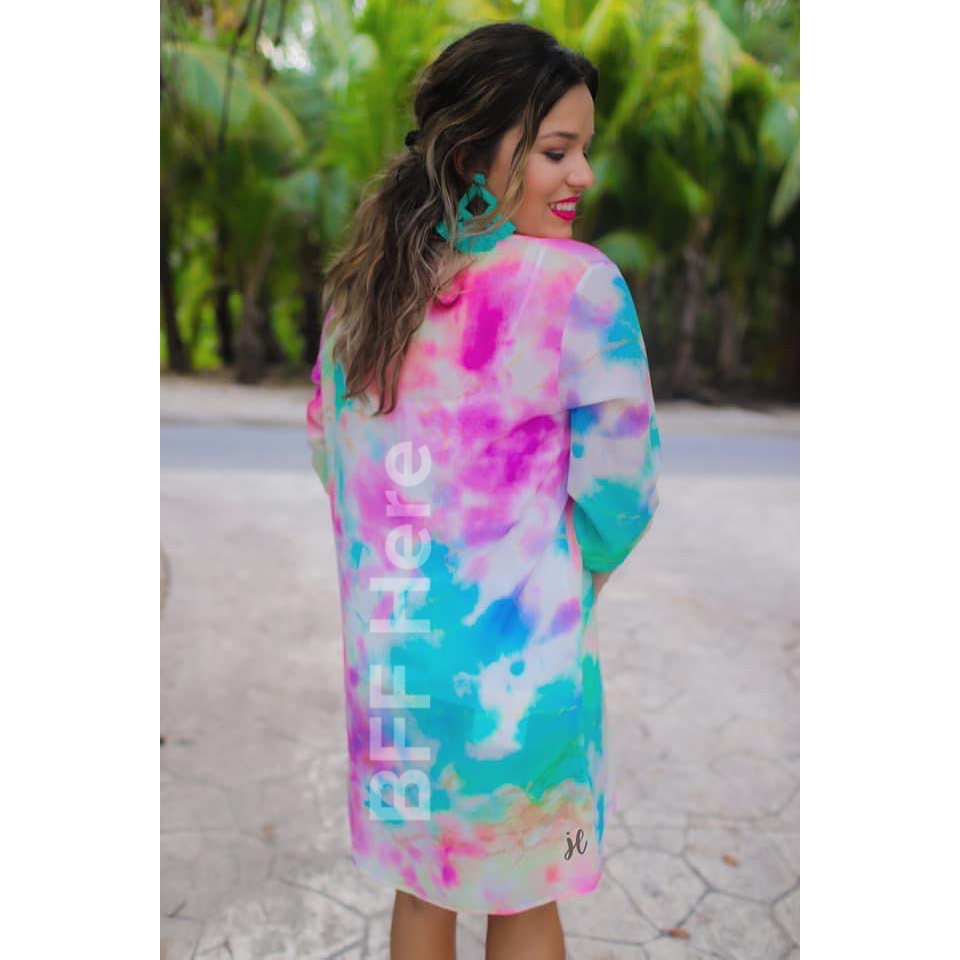 Dreamy State Tie Dye Kimono - BFF Here