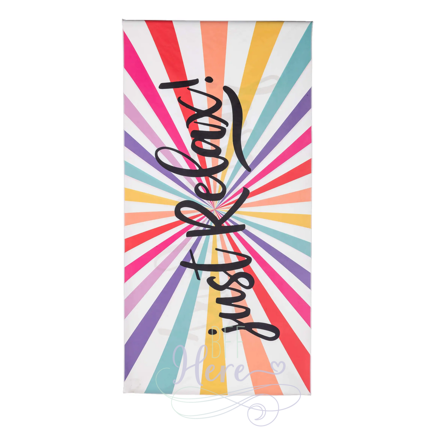 Quick Dry Beach Towel -- Just Relax - BFF Here