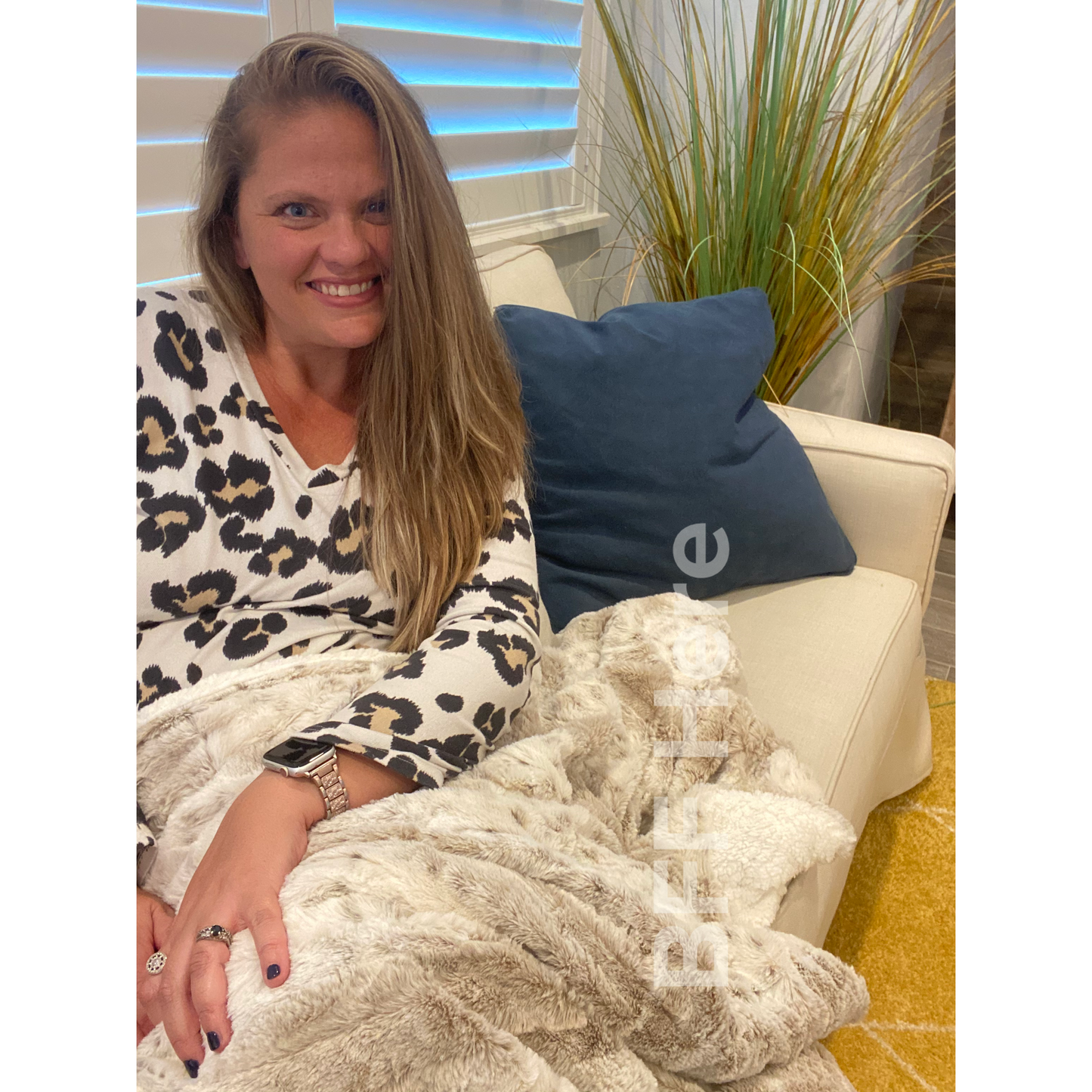 Animal Print Sherpa Blanket - BFF Here