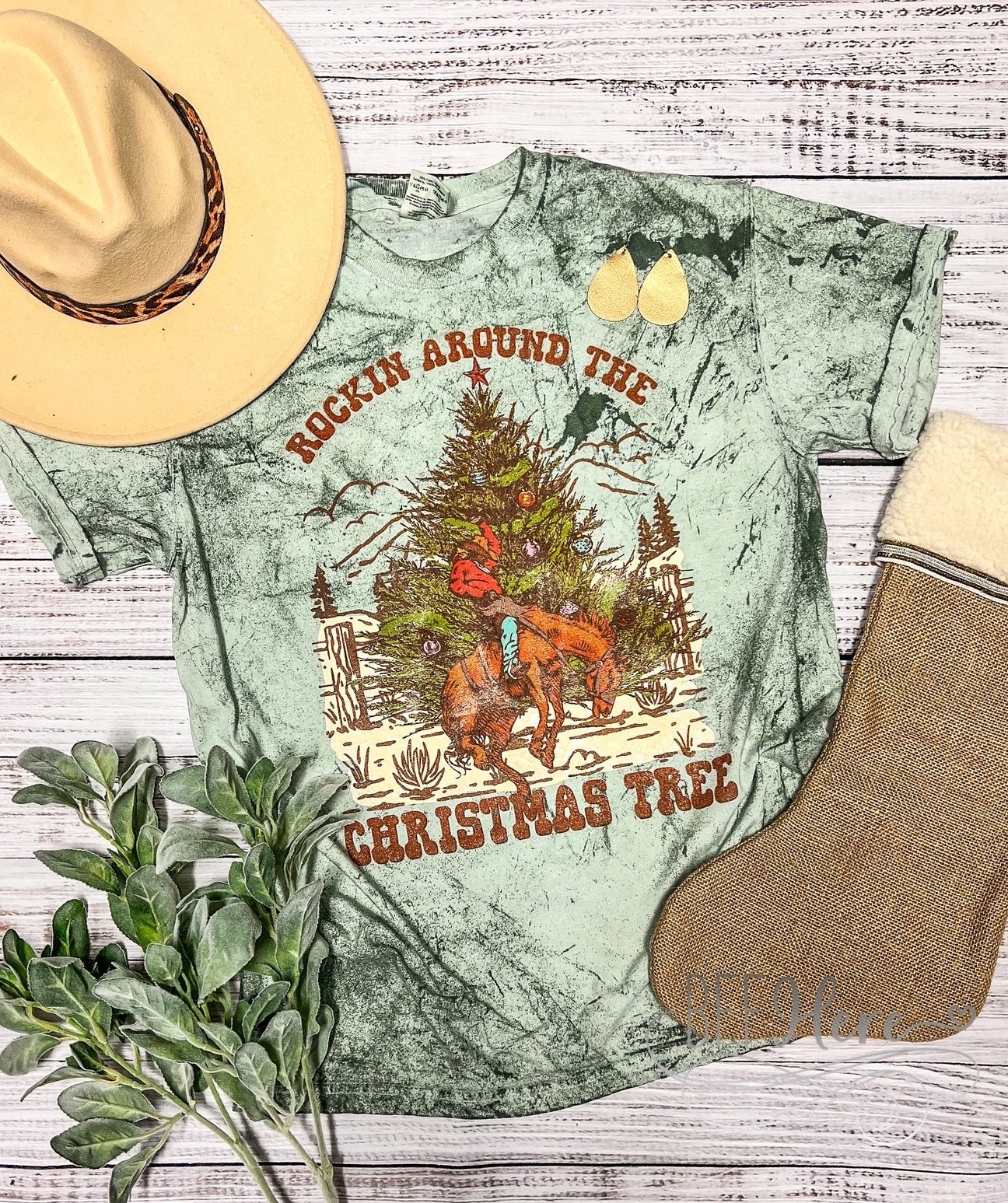 PREORDER—Western Rockin’ Around Christmas Shirt - BFF Here