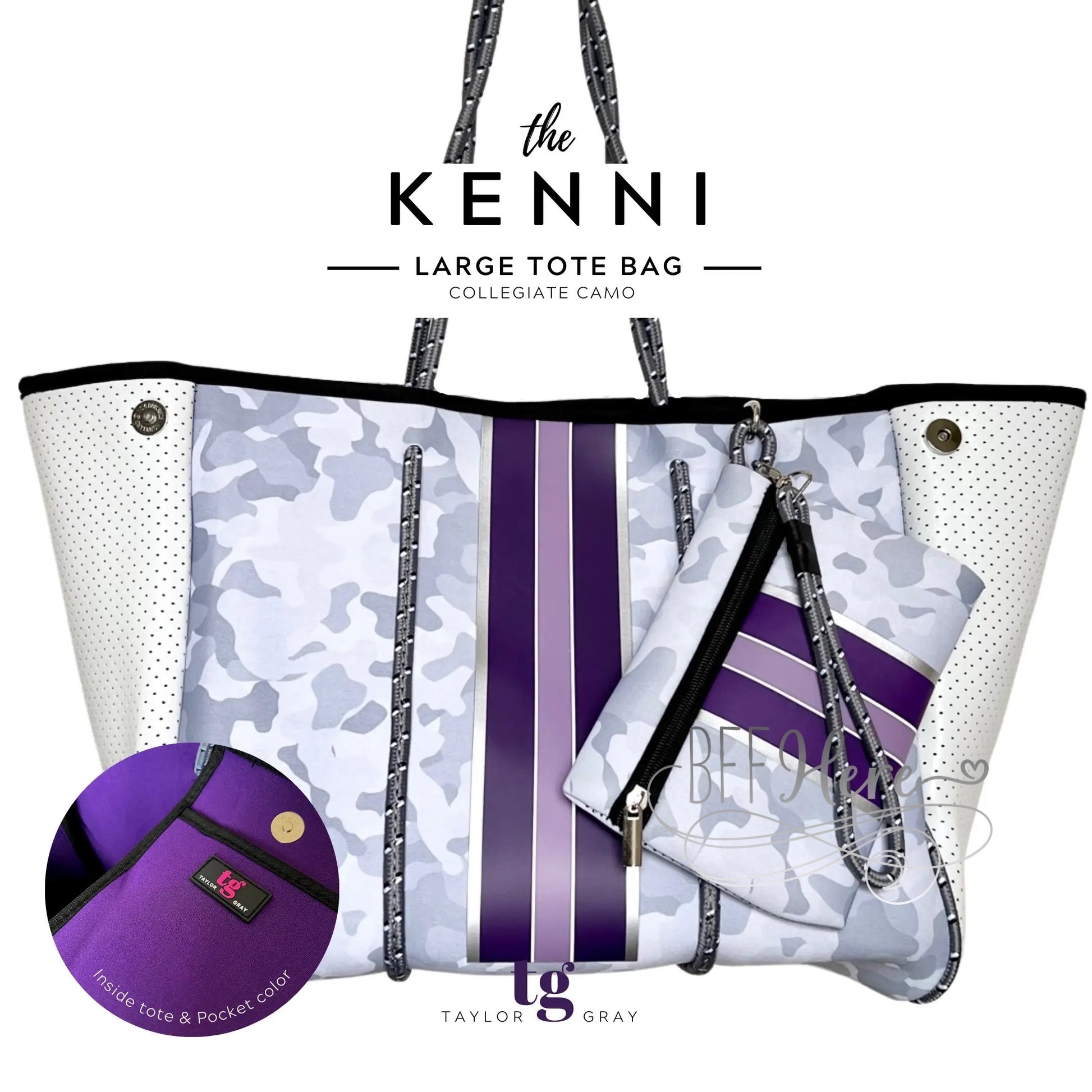 Neoprene Tote -- Kenni - BFF Here