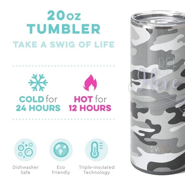 Incognito Camo Tumbler (20oz) by Swig Life - BFF Here