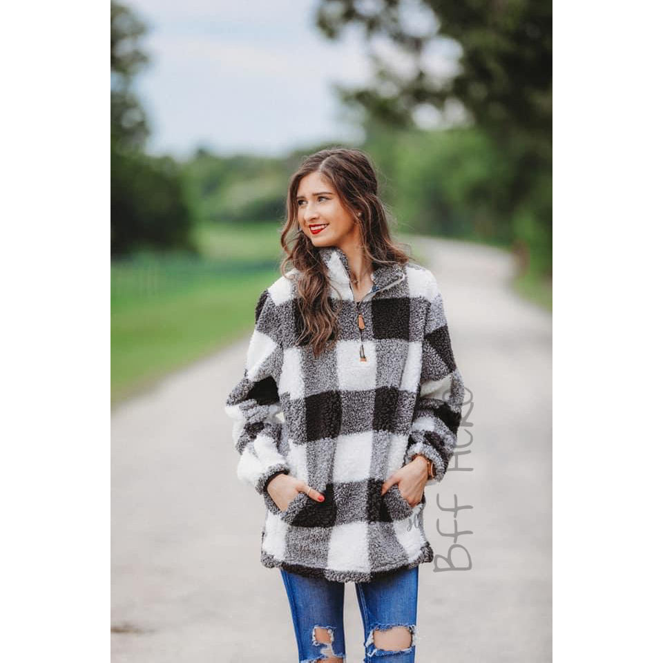 James Buffalo Plaid Pullover - BFF Here