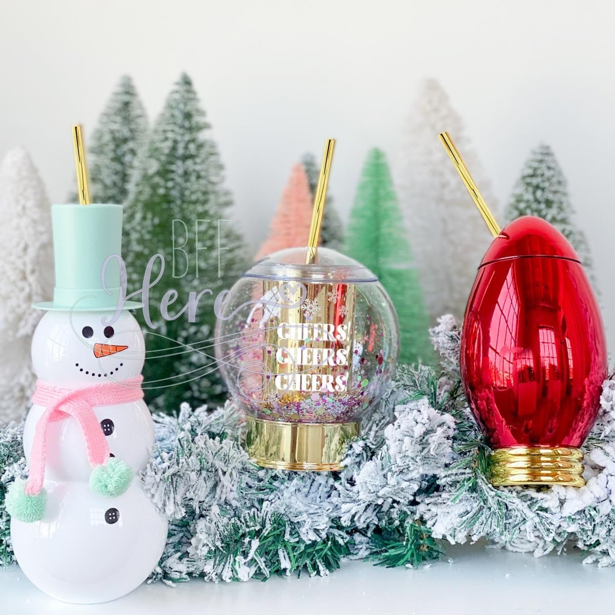 Cheers Snowglobe Sipper by Packed Party - BFF Here