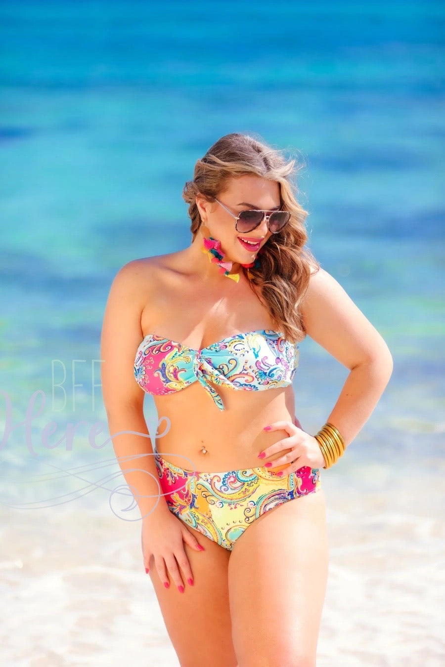 Sunburst Two Piece Swimsuit - BFF Here