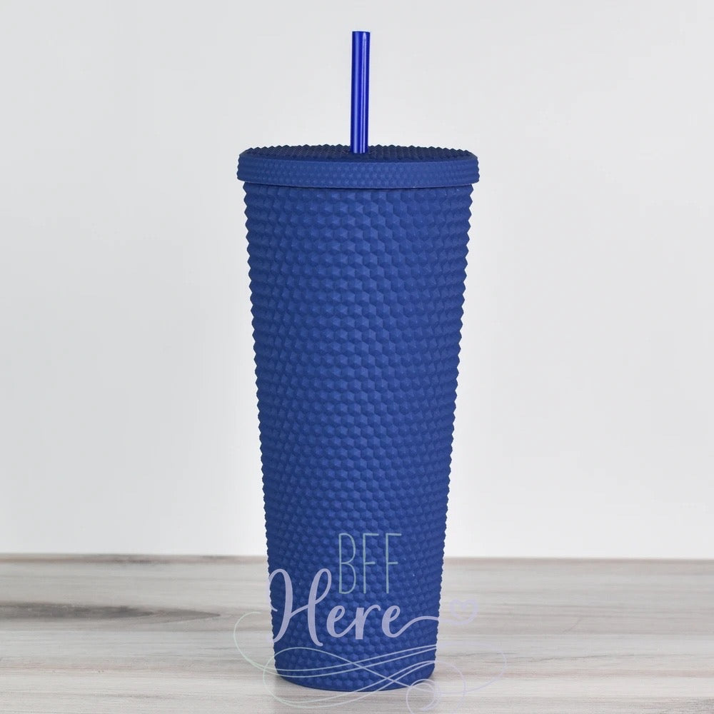 Studded Tumbler — Navy Matte - BFF Here