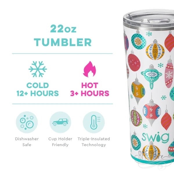 Tinsel Town Tumbler (22oz) by Swig Life - BFF Here