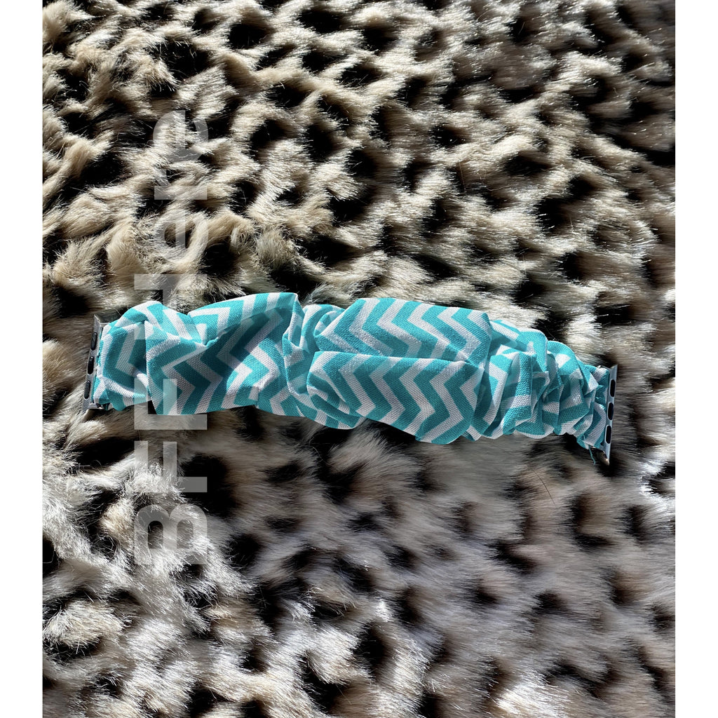 Scrunch Time Chevron Watch Band -- Choice of Color - BFF Here