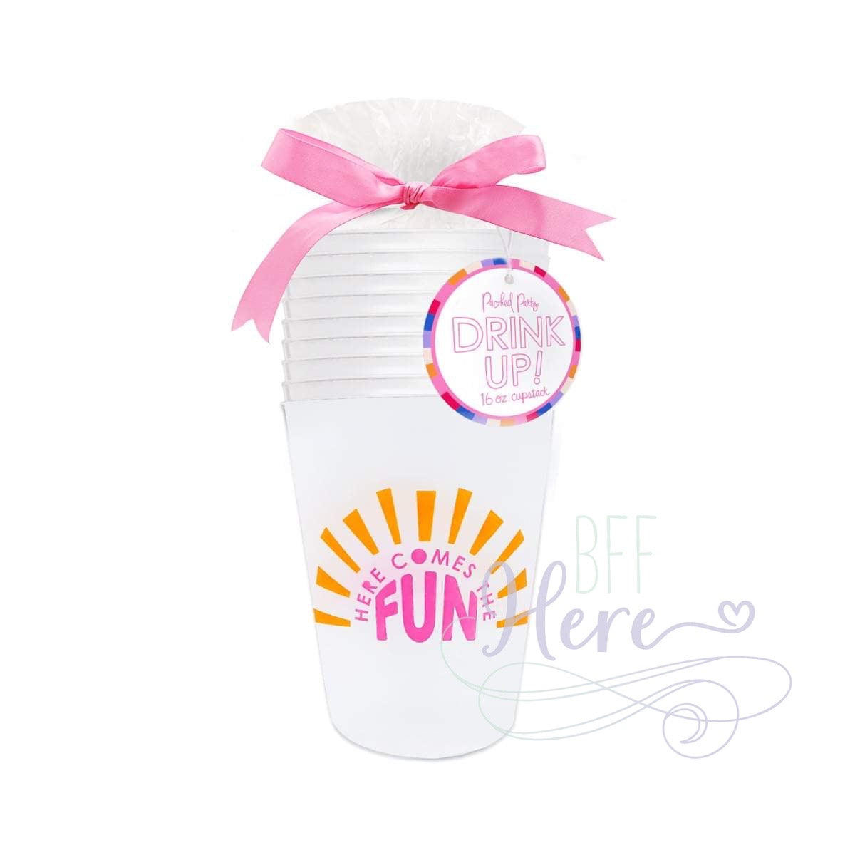 Here Comes the Fun Cupstack Set by Packed Party - BFF Here