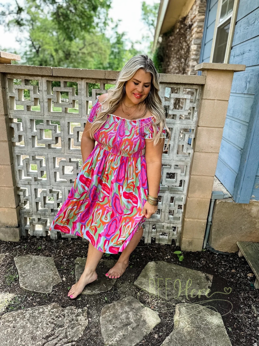 PREORDER - Hadley Spring Dress / Retro - BFF Here