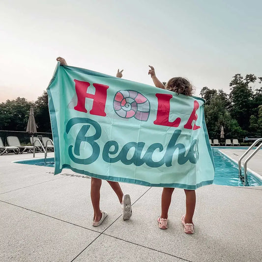 Quick Dry Beach Towel -- Hola Beaches - BFF Here