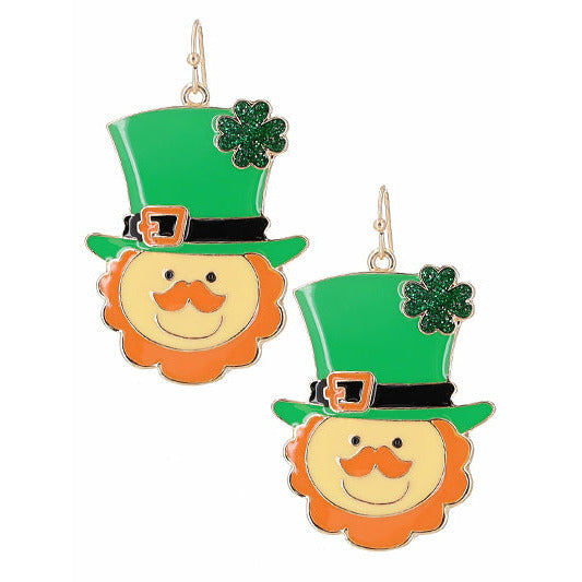 Lucky the Leprechaun Earrings - BFF Here