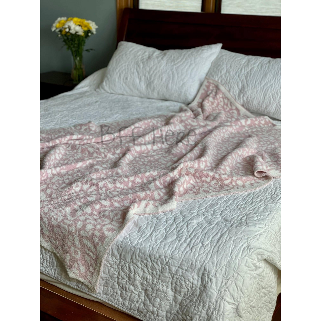 Luxe Jacquard Blanket -- Choice of Color - BFF Here