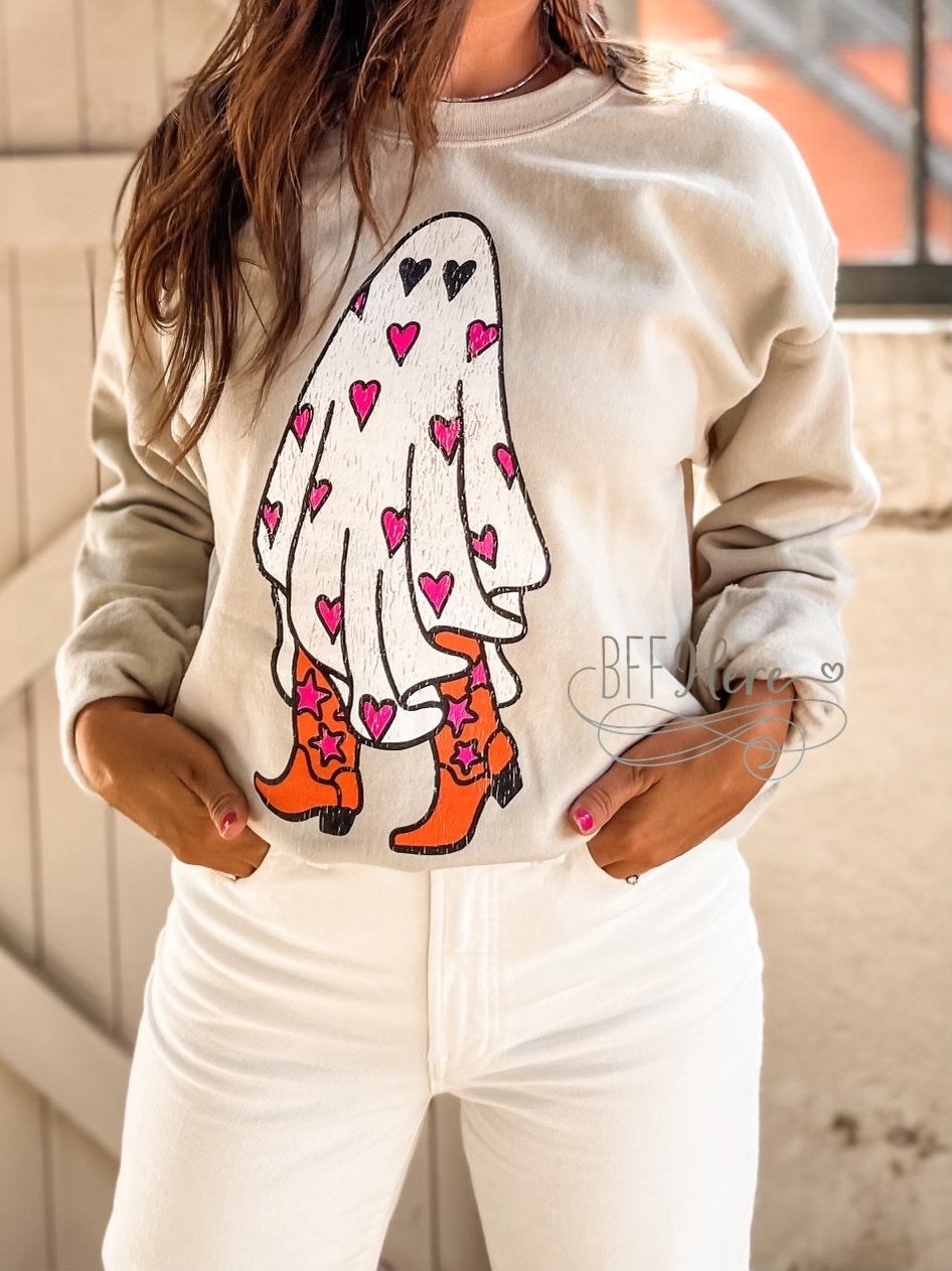 Boo In Boots Sweatshirt - BFF Here