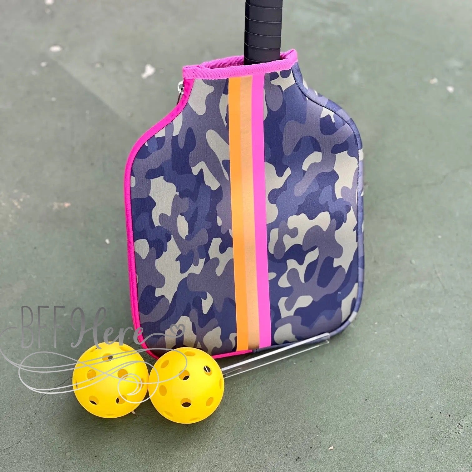 Neoprene Pickleball Paddle Cover — Choice of Pattern - BFF Here