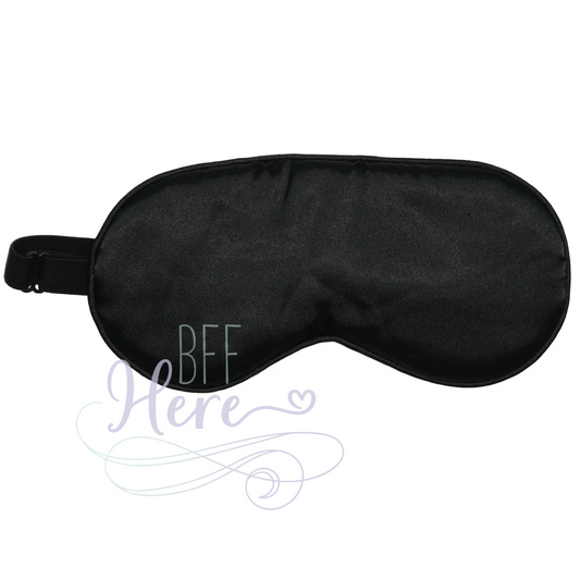 Satin Sleep Eye Mask - Black - BFF Here