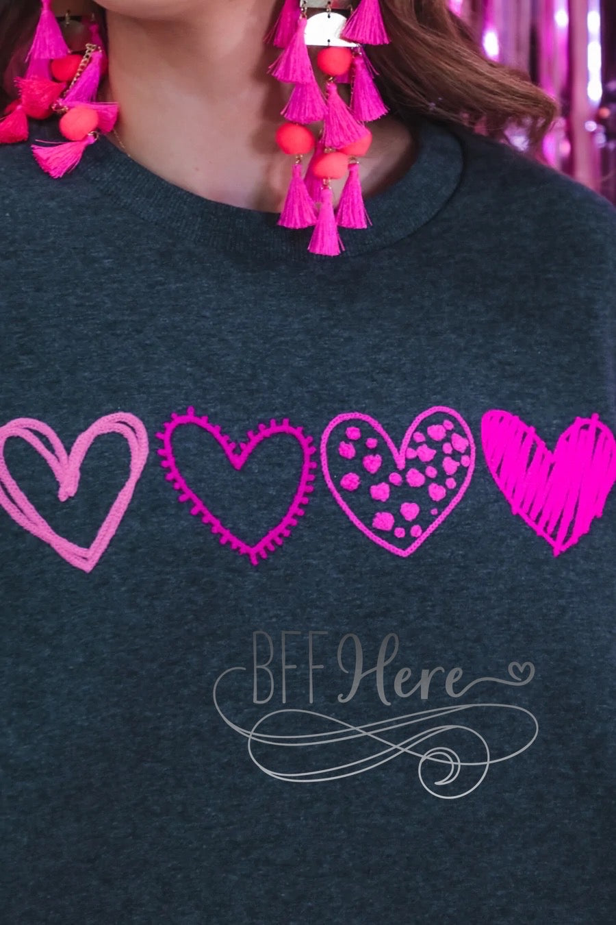 PREORDER-Sweetheart Patch Sweatshirt - BFF Here