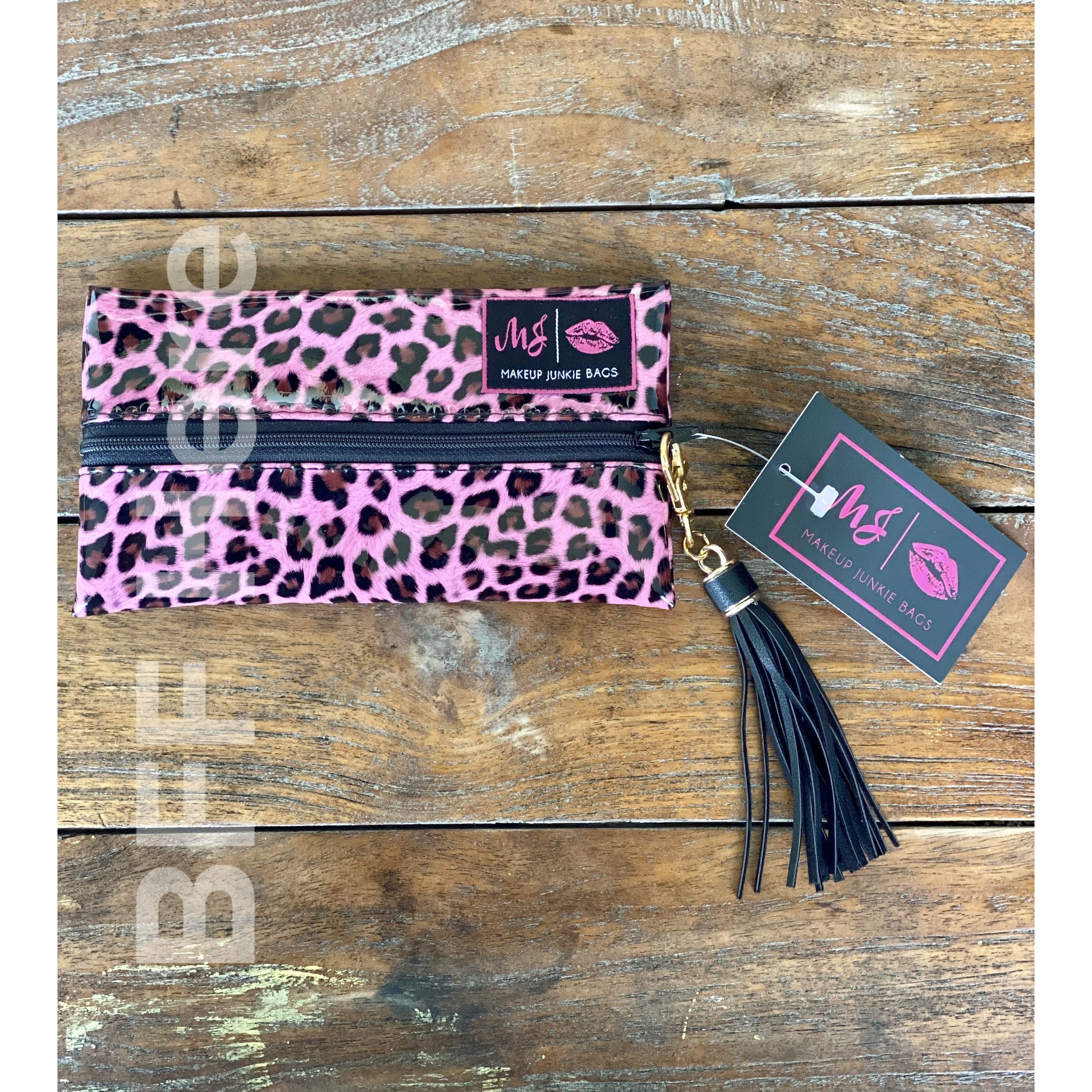 Pink Patent Leopard by Makeup Junkie Bags - BFF Here