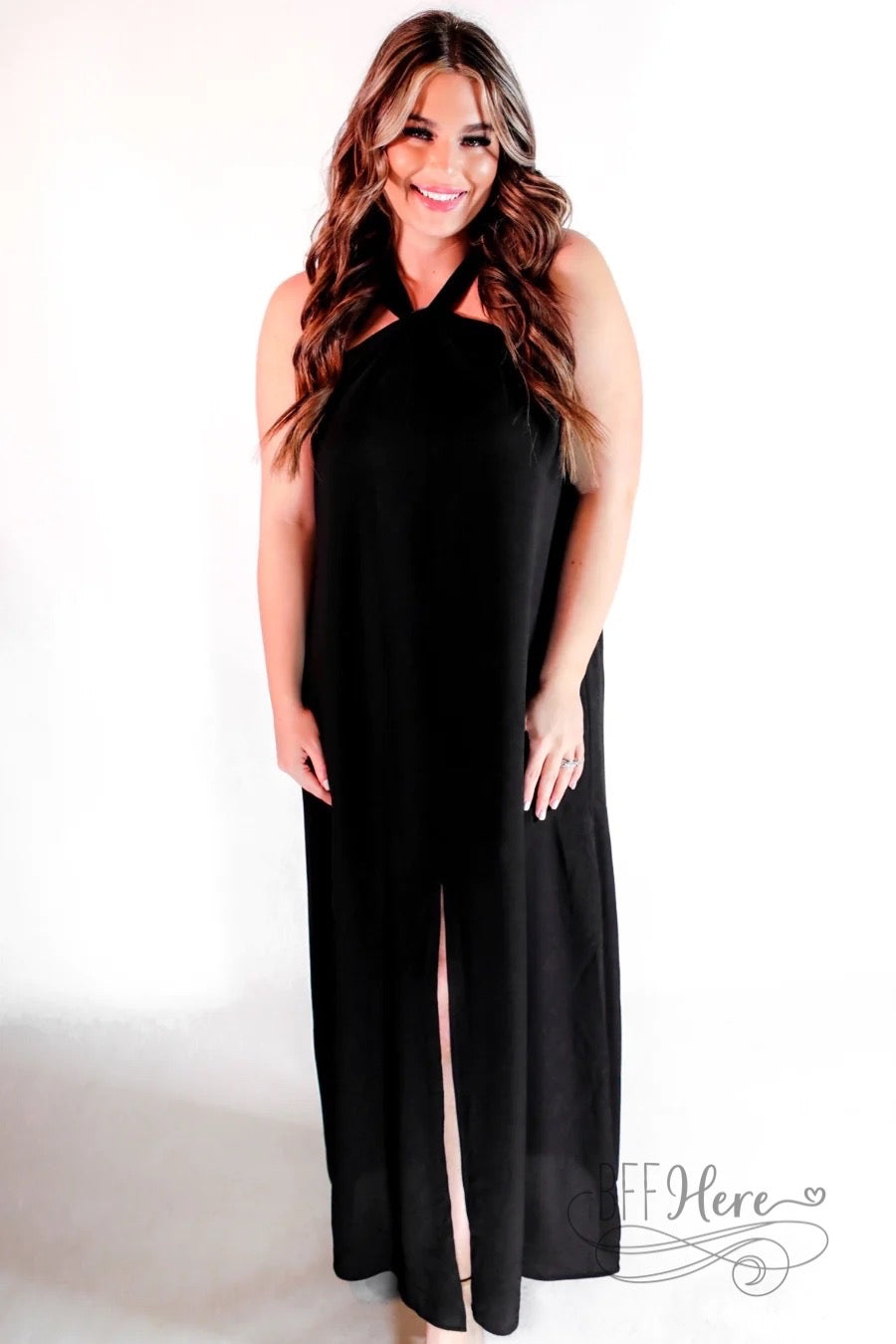 PREORDER-Carmen Maxi Dress / Black - BFF Here